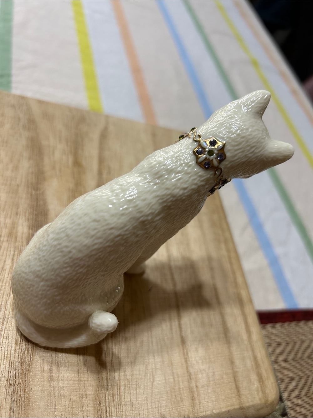 Vintage Lenox Classic Cat Collection “First Kiss” Cat Figurine Retired 1980’s - Picture 11 of 12